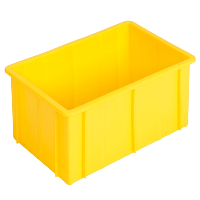 Box yellow PP, 500x340x250mm